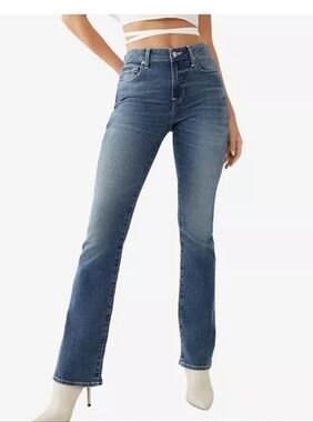 New True Religion BECCA Mid Rise Boot cut Jeans